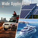 Joinfworld Heavy Duty 500A Bus Bar Waterproof Power Distribution Block with 4*5/16"(M8)+2*3/8"(M10) Studs 48V DC Automotive Marine Battery Terminal Distribution Block with Cover - Negative&Positive Joinfworld