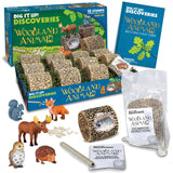 MindWare Dig it Up! Woodland Animals Excavation Kit - Educational Toys for Kids 4 and Up - Dig Kit with 12 Stumps, 12 Animal Figurines, 12 Chisels - Group or Classroom Activities & Birthday Parties MindWare