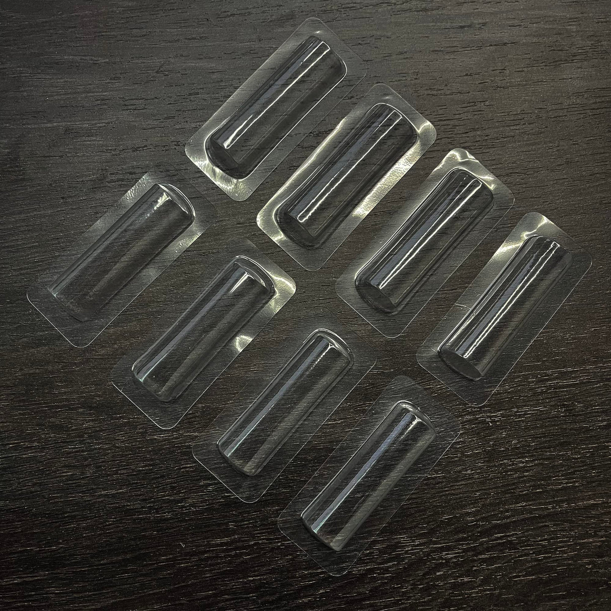 UPTTHOW Clear Plastic Dome Lip Balm Money Holder Craft Waterproof Rectangle Chapstick Money Cash Pounches Gift with Adhesive Back Card Making-50Packs UPTTHOW