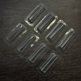 UPTTHOW Clear Plastic Dome Lip Balm Money Holder Craft Waterproof Rectangle Chapstick Money Cash Pounches Gift with Adhesive Back Card Making-50Packs UPTTHOW