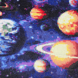 CEOVR Planets Diamond Art Kits for Adults, 5D DIY Full Drill Universe Diamond Painting Dots Crystal Gem Art, Adult Crafts Kits Arts and Crafts, Wall Decor for Home Office 12x16inch, Space Stars CEOVR