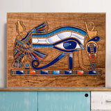 QAZWSX Ancient Egypt Eye of Horus 5D DIY Diamond Art Painting Kits Full Drill Round Rhinestone Diamond Embroidery Cross Stitch Painting Craft Canvas Wall Decor 30x40 cm QAZWSX