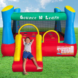 Funormous Educational Inflatable Bouncy House for Kids Outdoor Jump 'n Slide Bounce House with Blower Included for Kids Ages 3-8 Funormous