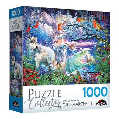 RoseArt - Puzzle Collector - Spirit of Winter - 1000 Piece Jigsaw Puzzle for Adults