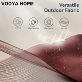 VOOYA HOME 15ft Large Patio Umbrellas Base NOT Included, Outdoor Double-Sided Umbrella with Crank Handle, UV Protective for Pool, Lawn Garden, Backyard (Pole Diameter 1.9 inch) Red VOOYA HOME