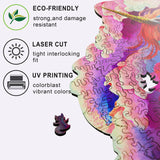 MYS Aurora Wooden Jigsaw Puzzles for Adults, Unicorn Jigsaw Puzzles 925 Pieces, Unique Animal Shaped Wooden Puzzles for Adults and Kids, Family Game 23.3x22.5 Inch Mys Aurora