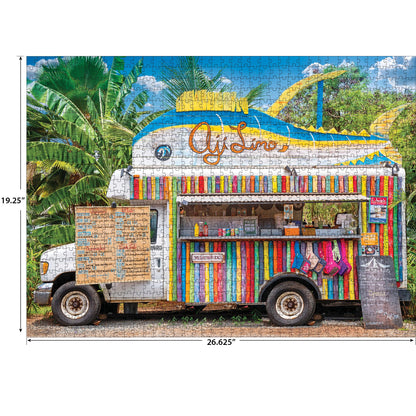 RoseArt - Kodak Premium - Food Truck, Oahu, HI - 1000 Piece Jigsaw Puzzle for Adults