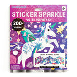 Mudpuppy Unicorn Magic – Sticker Sparkle Poster Activity Kit with Illustrations of Sparkling Unicorns for Children Ages 4 and Up Mudpuppy