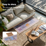 Sancallie Adjustable Wooden Puzzle Board Easel Non-Slip Suede Surface Puzzle Table Accessory for Up to 1,500 Pieces Puzzles with 4 Sorting Trays Sancallie