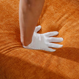 KEIKI 2 Piece Sectional Sofa Set, 3 Seat Sofa Couch and Loveseat Sets, Modular Sectional Sofas with Movable Pillows for Living Room Bedroom Office Apartment, Orange KEIKI