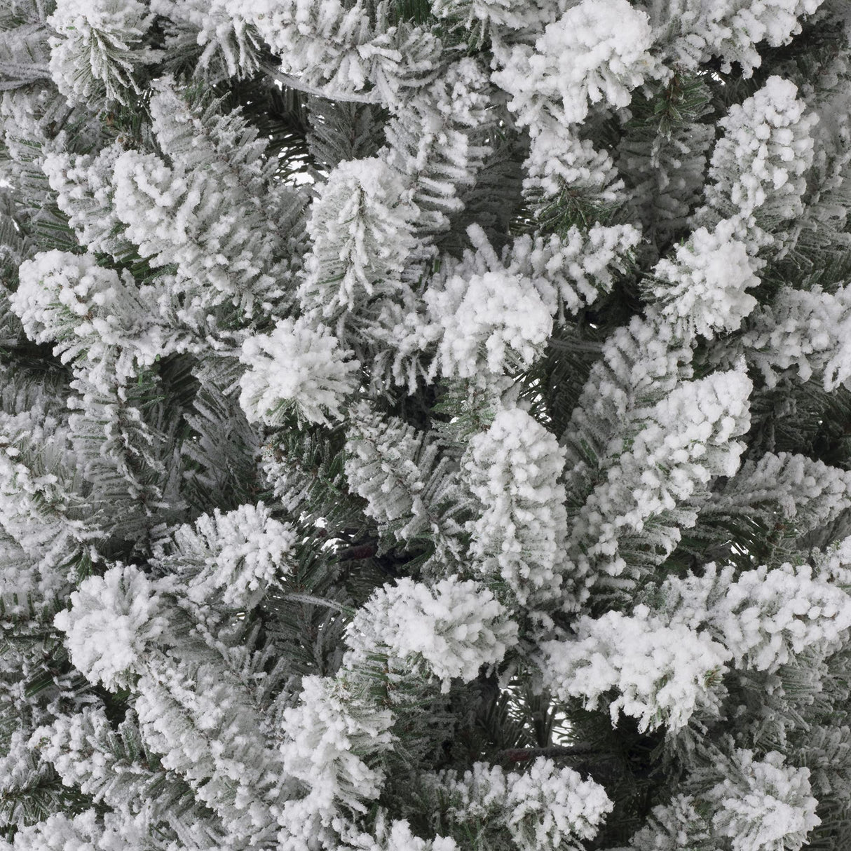 Glitzhome 11ft Pre-Lit Flocked Slim Fir Artificial Christmas Tree, Hinged Holiday Xmas Tree with 950 Warm White Lights,Metal Hinges & Base for Home, Office, Party Decoration Glitzhome