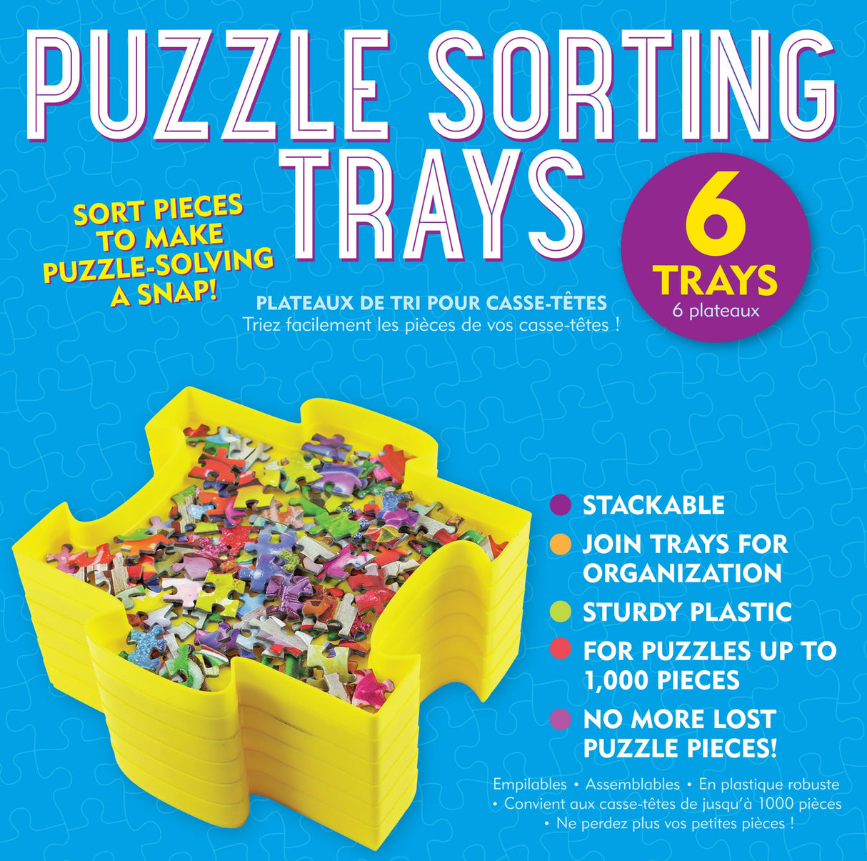 PETER PAUPER PRESS Jigsaw Puzzle Sorting Trays (Set of 6) PETER PAUPER PRESS