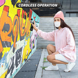 AKALLIBRE Airbrush Kit with Compressor, 48PSI High-Pressure Non-Clogging Airbrush Gun with 0.2/0.3/0.5mm Nozzles, Portable Airbrush for Nails Art, Cake Decoration, Painting etc. AKALLIBRE