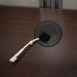 Bush Business Furniture Double Cubicle Desk with Privacy Panels | Easy Office Collection Two Person L Shaped Table | 60Dx120Wx45H Bush Business Furniture