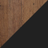 Sauder Boulevard Cafe Hanging Night Stand/Book Shelf, L: 17.99" x W: 5.12" x H: 18.11", Black Finish Sauder