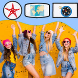 150 Pcs DIY Sublimation Patches Blank Iron on Patches Round Rectangle Blank Fabric Patches for Clothes Hat Shoes Bags Repair, 3 Shape Skyebed