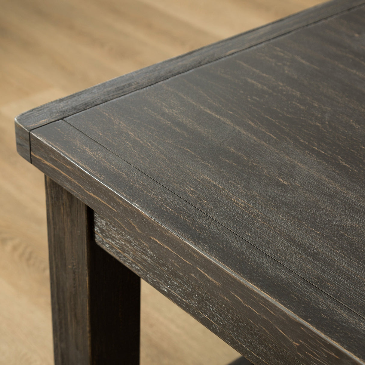 Roundhill Furniture Leviton Wood Dining Set, Table with 6 Chairs, Gray Roundhill Furniture