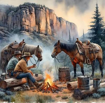 BYGFHLYW 5D Diamond Painting Kits for Adults,Traveler Horse Diamond Art Kits for Adults Beginner, DIY Full Drill Diamond Dot Gem Painting for Home Wall Decor 13.7x13.7inch