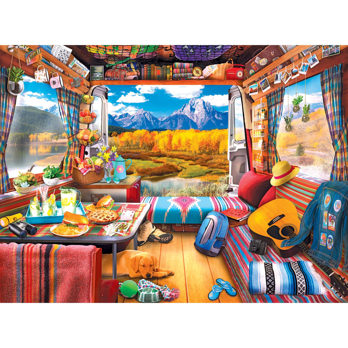 RoseArt - My Happy Place - Van Life - 750 Piece Jigsaw Puzzle for Adults RoseArt