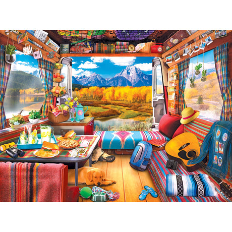 RoseArt - My Happy Place - Van Life - 750 Piece Jigsaw Puzzle for Adults RoseArt