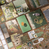 JOYCHOIC Vintage Junk Journal Supplies Aesthetic Journaling Kit, Scrapbook Papers Stickers Large Collection for Bullet Scrapbooking Materials, Planner DIY Arts Craft Collage, Adults JOYCHOIC