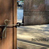 Alion Home Custom HDPE Permeable Canopy Sun Shade Cover Replacement with Rod Pockets for Pergola (20' x 10', Mocha Brown) Alion Home