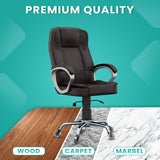 Office Chair Casters, Set of 5, 3 inch Heavy-Duty Replacement Rubber Wheels for Desk & Gaming Chair are Easy to Install & Suitable for All Floors, Including Carpet & Wood Wheels Xela