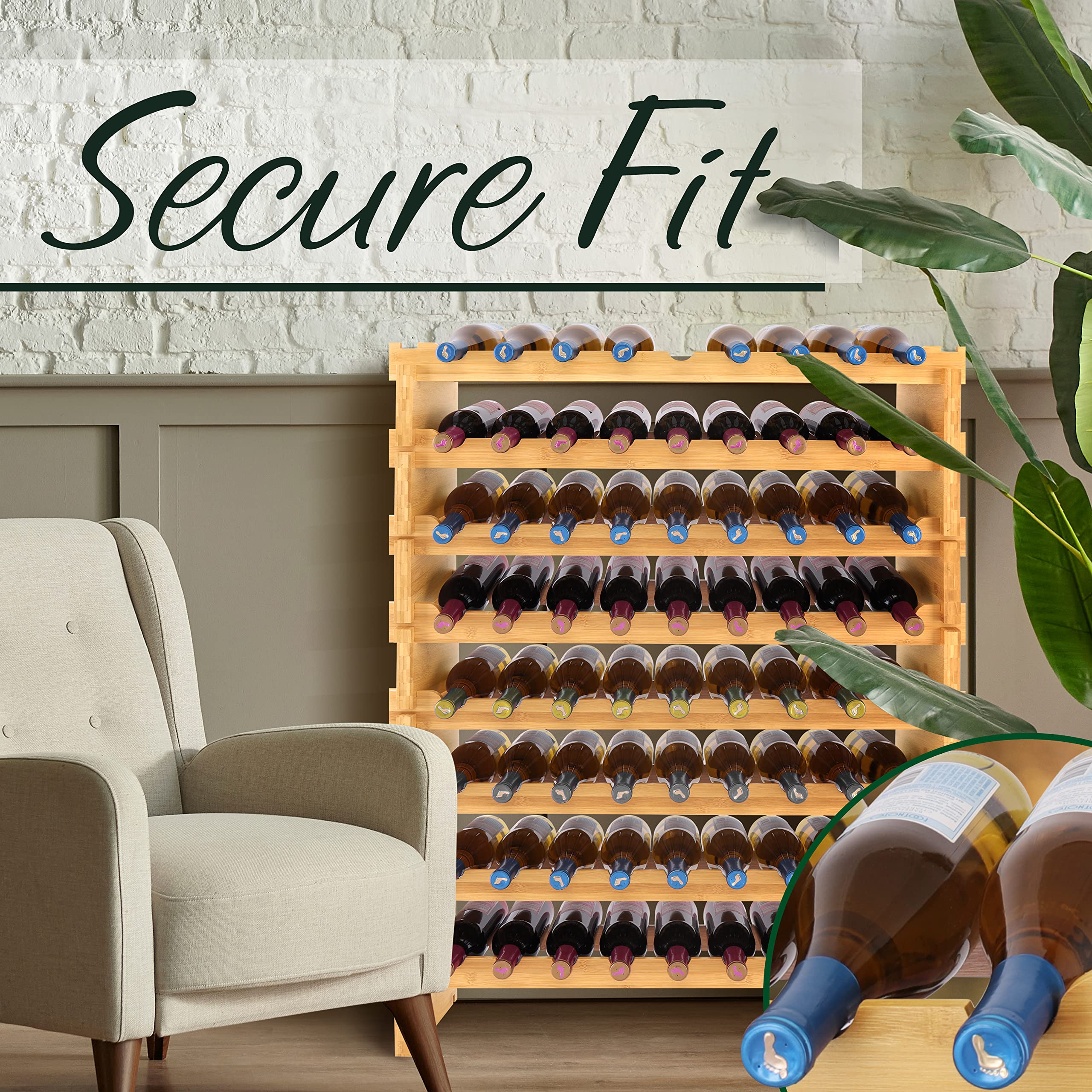 Stackable Wine Storage Rack - Thumbnail 2