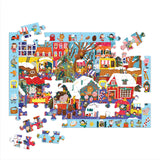 Mudpuppy Christmas Market – 64 Piece Search & Find Jigsaw Puzzle Featuring Festive Critters Shopping Around The Christmas Market and Over 40 Hidden Images to Find Mudpuppy