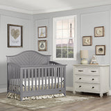 Dream On Me Ella 5-in-1 Full Size Convertible Crib in Storm Grey, Greenguard Gold Certified Dream On Me