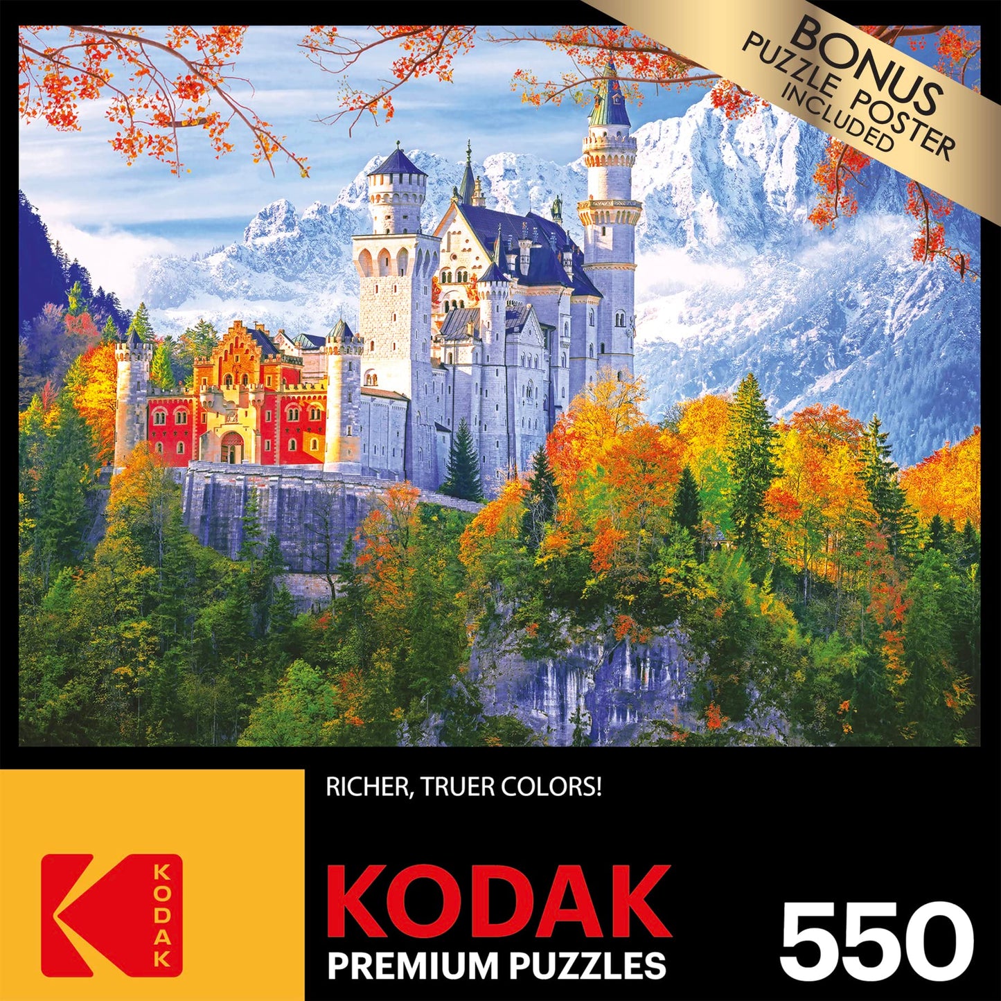 RoseArt - Kodak Premium - Castle, WA - 550 Piece Jigsaw Puzzle for Adults