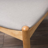 Christopher Knight Home Francie Fabric with Oak Finish Dining Chairs, 2-Pcs Set, Beige Christopher Knight Home