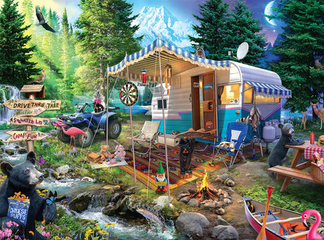 Buffalo Games - Jeff Haynie - Mountain Retreat - 1000 Piece Jigsaw Puzzle For Adults - High Quality Challenging Puzzle Perfect for Game Nights - Finished Puzzle Size is 26.75 x 19.75 Buffalo Games