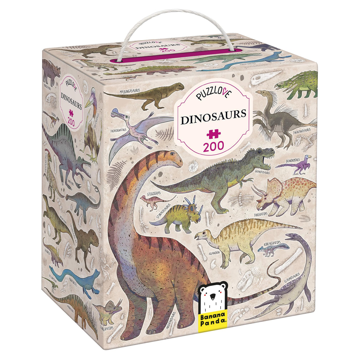 Puzzlove Dinosaurs (200 Pcs) 7+ Floor Puzzle Banana Panda