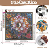 NEWENMO Mandala Diamond Art Kits for Adults, 5D Flower Diamond Painting Kit, DIY Full Drill Gem Art Crafts for Adults, Home Wall Decor 12x12 Inch NEWENMO