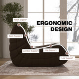 Bean Bag Chair, Memory Foam Bean Bag Sofa Large Bean Bag Chair for Adults, Bean Bag Chairs for Teens with High Density Comfortable Foam, Bean Bag for Living Room, Bedroom (Coffee) YVDNHP