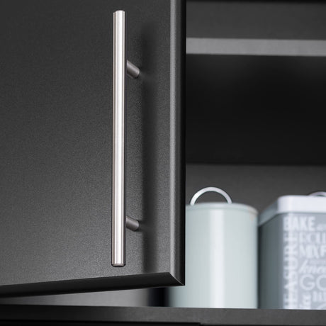 Prepac Elite Black Wall Mount Cabinet - Versatile Storage for Kitchen, Bathroom, and Garage Prepac