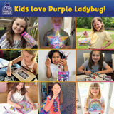 Purple Ladybug 1900+ Puffy Sticker Collection for Kids 4-8 - 80 Unique Reusable Sheets, Creative 3D Designs - Reward Stickers, Arts & Crafts Set, Travel Activities, Road Trip Essentials & Toys PURPLE LADYBUG