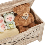 VECELO 43.3" Storage Bench, Entryway Shoe Ottoman, Farmhouse Style Bench with Handwoven Cushion and Metal Safety Hinges for Bedroom, Living Room, Entryway, Wood VECELO