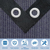 KANAGAWA 90% Sun Shade Cloth 12'X 20' Outdoor Pergola Shade Cover Canopy with Grommets UV Block Privacy Screen for Patio, Backyards, Outdoor, Carport, Garden, Pewter Gray KANAGAWA