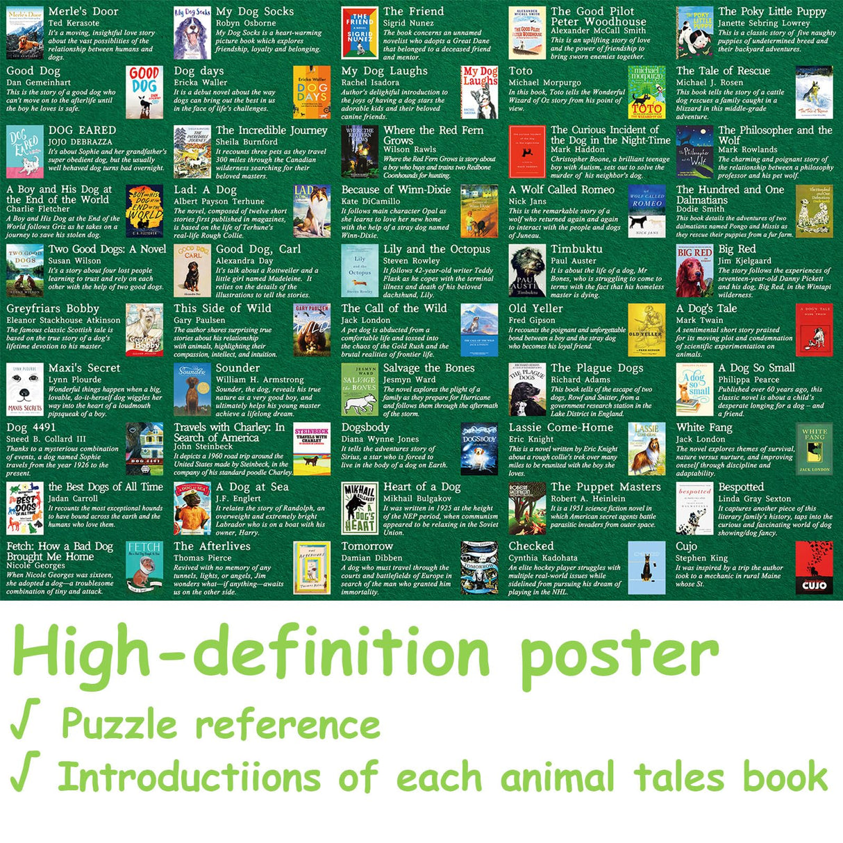 Animal Book Puzzles for Adults 1000 Pieces, Dog Puzzle Books for Adults Book Jigsaw Puzzles, Decor for Puzzle Cat Lovers Adults BBOLDIN