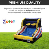 Pogo Bounce House Basketball Hoop Inflatable for Adults and Kids, Mini Hoop Arcade Style Game for Poolside & Outdoor Party, Backyard Toys, (2) Hoops, (2) Balls, Blower, and Stakes, 9' L x 10' W x 8' H Pogo Bounce House