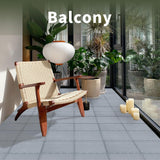 Fast-drying Outdoor Decking for Garden, Kennel, Storage Shed, Basement, Garage, Patio, Balcony,Bathroom, 10 PCS 12''x12'' Heavy-duty Interlocking Decking Tiles, Maximum Bearing Capacity up to 6613 LBs Romlits