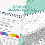 ColorIt Colorful Flowers Volume 2 Wildflowers, Gardens, and Bouquets Adult Coloring Book, 50 Original Designs, Thick Paper, Spiral Binding, USA Printed, Lay Flat Hardback Book Covers, Blotter Paper ColorIt