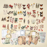 200 Pieces Vintage Scrapbook Supplies Pack for Junk Journal Planners DIY Paper Stickers Vintage Ephemera Pack Decoupage for Art Journaling Bullet Craft Notebooks Collage Aesthetic Gifts (Plant) EWPJDK