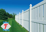 Vinyl Fence Post Repair Kit (Alternative to Replacement Vinyl Fence Panels, Posts, Pickets, Sections, Rails and Parts) White Fence Daddy Kit Fence Daddy