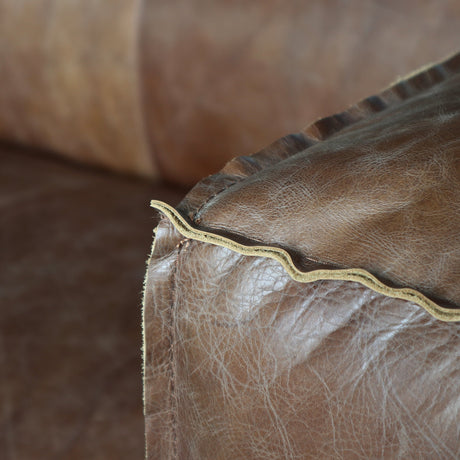 ACME Brancaster Sofa - - Retro Brown Top Grain Leather Acme