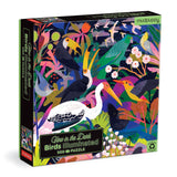 Mudpuppy Bird Illuminated – 500 Piece Glow in The Dark Puzzle with Colorful Scene of Birds in The Jungle and Hidden Puzzle Details in The Dark for Children Ages 8 and Up Mudpuppy