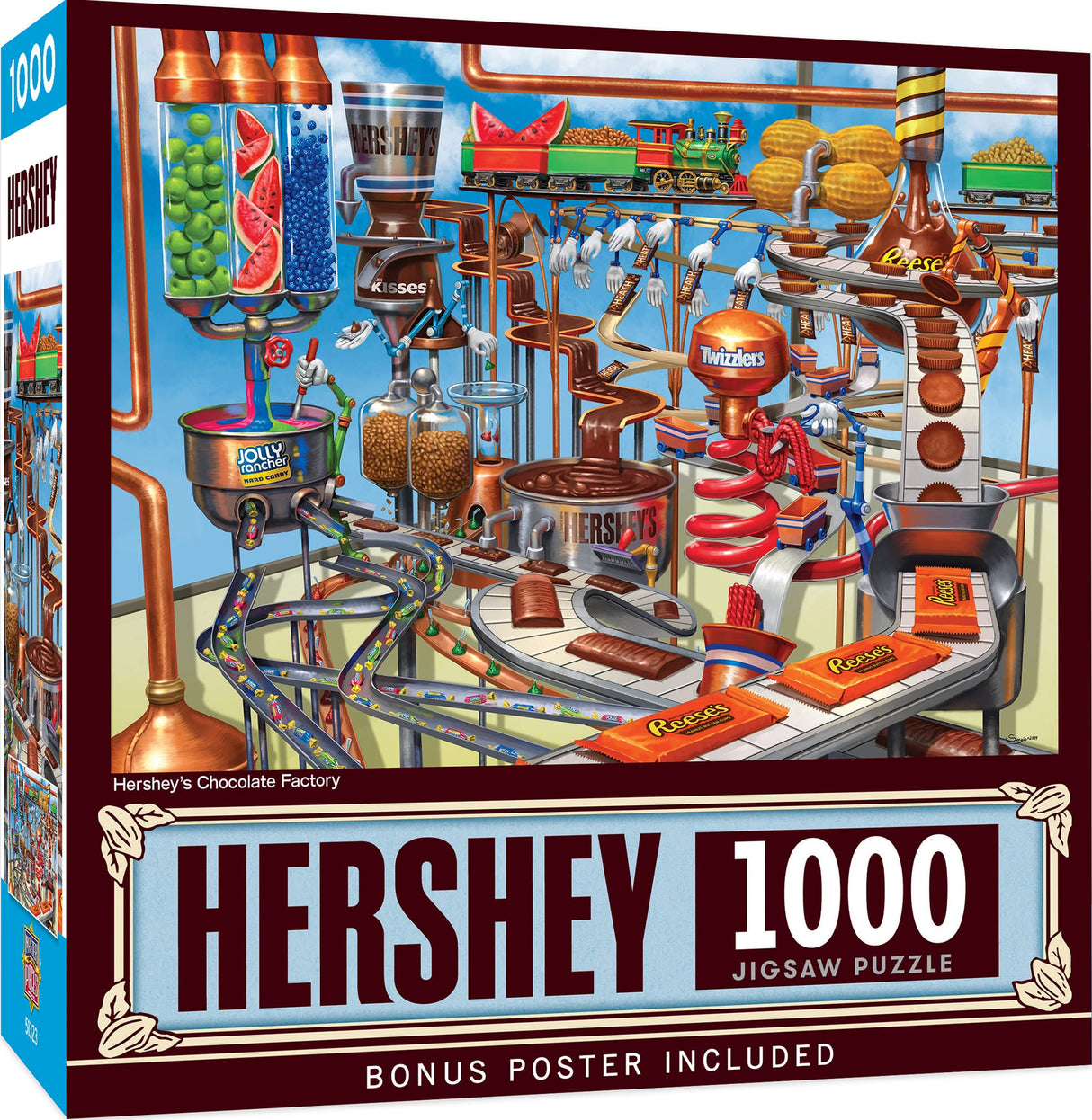 MasterPieces 1000 Piece Jigsaw Puzzle for Adults, Family, Or Youth - Hershey's Chocolate Factory - 19.25"x26.75" Masterpieces