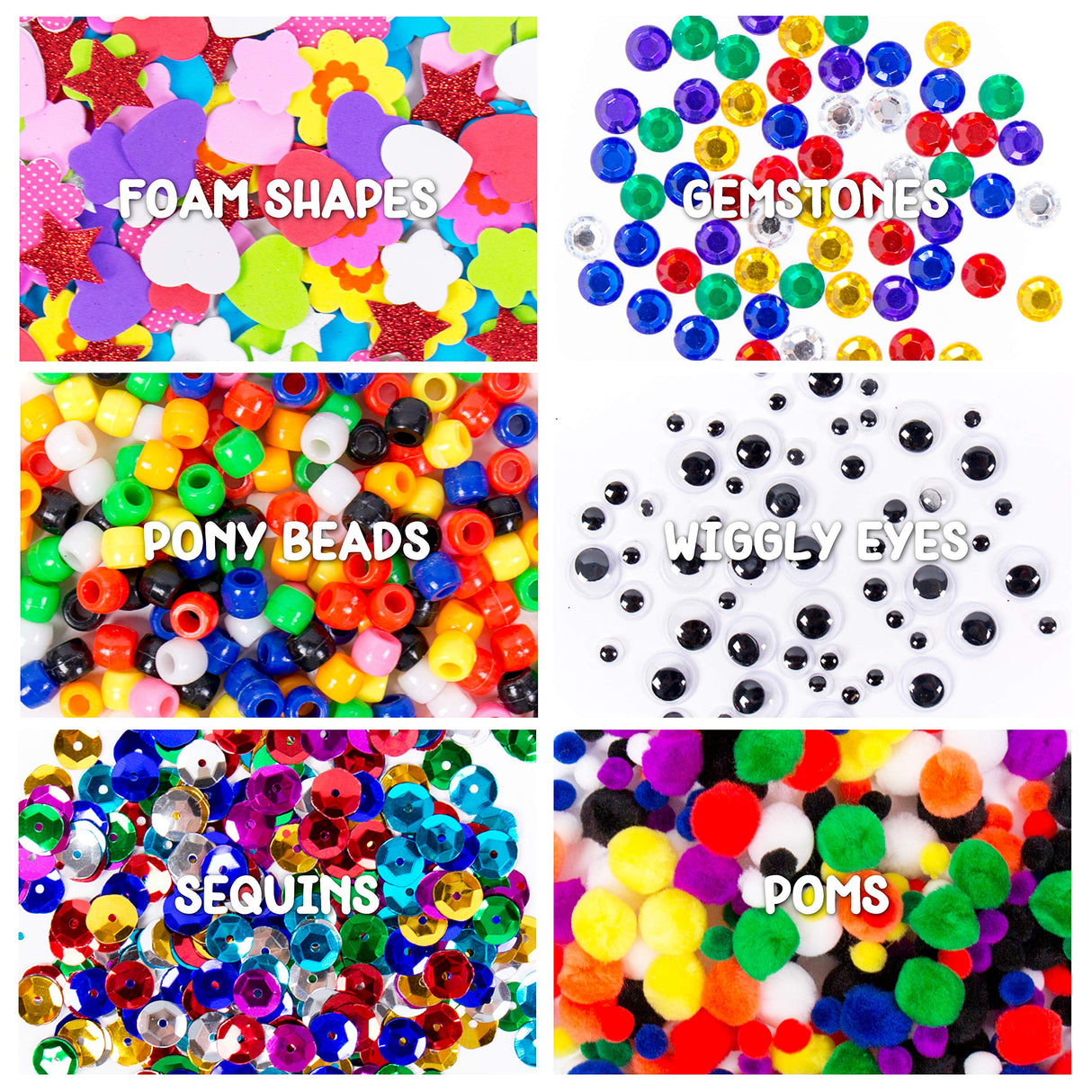 Made By Me Ultimate Craft Box, Art & Craft Activities 1000 Piece Set, Storage Case, Great for Preschool Arts & Crafts, Adult & Group Projects, Craft Box for Kids Girls & Boys Made By Me